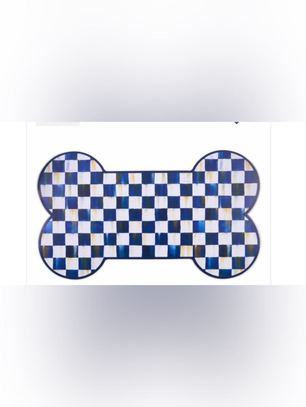 Blue and White Checkerboard Table Runner - Home Accents